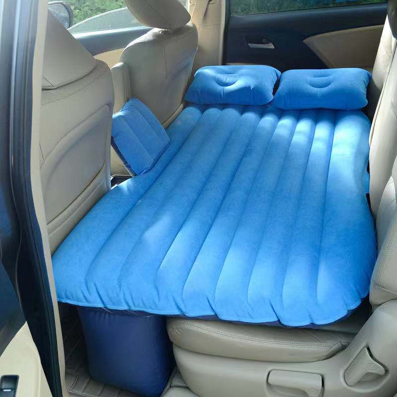 Car Air Inflatable Travel Mattress Back Seat Bed With Air Pump