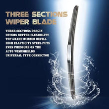 Load image into Gallery viewer, Universal U-type 3 Section Car Windshield Wiper Blade From 14"--26"