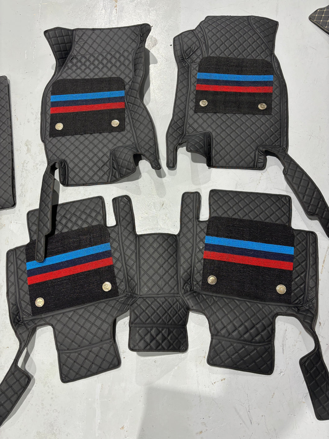 BMW Handmade Custom Nappa Leather 3D Fully Covered Floor Mats