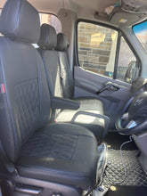 Load image into Gallery viewer, Custom Made Leather Seat Cover For Mercedes-Benz Sprinter 3 Seater 1995-2018
