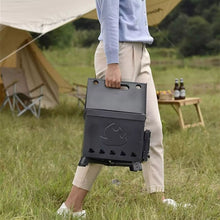 Load image into Gallery viewer, Portable Tent Heating Stove Fire Wood Heater Camping tool Picnic BBQ Cooking Stove
