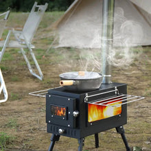 Load image into Gallery viewer, Portable Tent Heating Stove Fire Wood Heater Camping tool Picnic BBQ Cooking Stove
